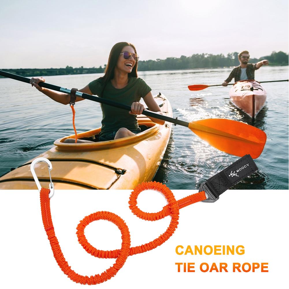 Fishing Kayak Paddle Leash - حبل مرن من النايلون لتثبيت مجاديف
