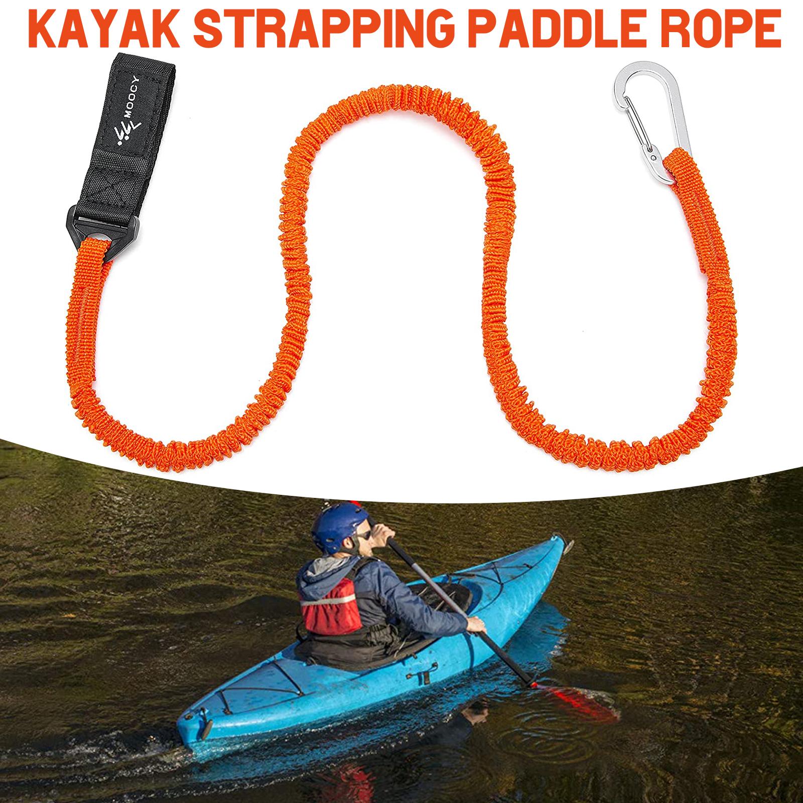 مقود مجداف كاياك مرن قابل للتع - مراجعة Fishing Kayak Paddle Leash وسعره